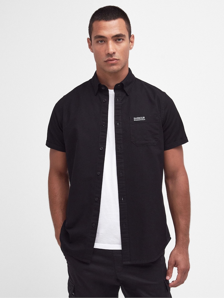 Barbour® International Kinetic 100% Cotton Oxford Short Sleeve Shirt - Image 1 of 6