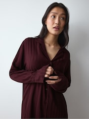 Mørk burgunder - Triumph Amourette Jacquard Nightdress - Bilde 4 av 5