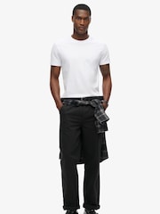 Superdry White Essential Logo Embroidery T-Shirt - Image 2 of 8