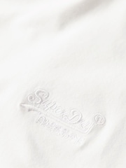 Superdry White Essential Logo Embroidery T-Shirt - Image 8 of 8
