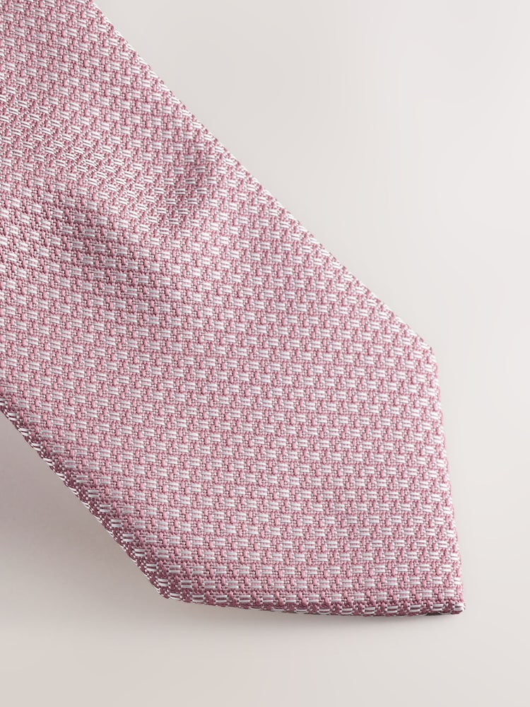 Pink Tie Pocket and Square Set - Image 2 of 3 Pink Tie Pocket and Square Set - Image 2 of 3