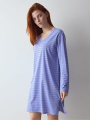 Bleu - Triumph Long Sleeved Nightdress - Image 1 de 5
