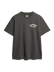 Superdry Grey 100% Cotton Tattoo Graphic Loose T-Shirt - Image 4 of 5