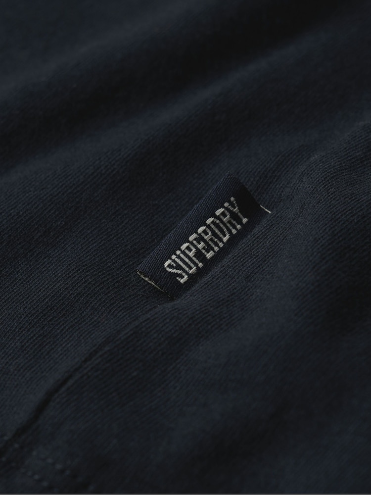 Superdry Eclipse Navy Blue Essential Logo Embroidery T-Shirt - Image 5 of 6
