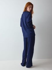 Triumph Blue Amourette Jacquard Pyjamas Set - Image 3 of 5