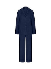 Triumph Blue Amourette Jacquard Pyjamas Set - Image 5 of 5
