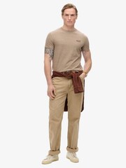 Superdry Desert Sand Vintage Embroidered 100% Cotton T-Shirt - Image 2 of 5