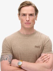 Superdry Desert Sand Vintage Embroidered 100% Cotton T-Shirt - Image 3 of 5