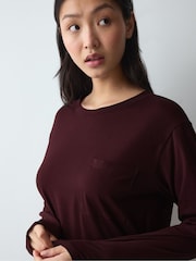 Crveno - Triumph Good Long Sleeved Nightdress - Slika 4 od 5