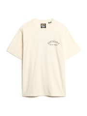 Superdry White 100% Cotton Tattoo Graphic Loose T-Shirt - Image 4 of 6