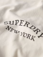 Superdry White 100% Cotton Tattoo Graphic Loose T-Shirt - Image 5 of 6