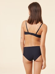 ETAM Black Pure Fit N*4 Lightly Padded Underwired Demi Bra - Image 2 of 5