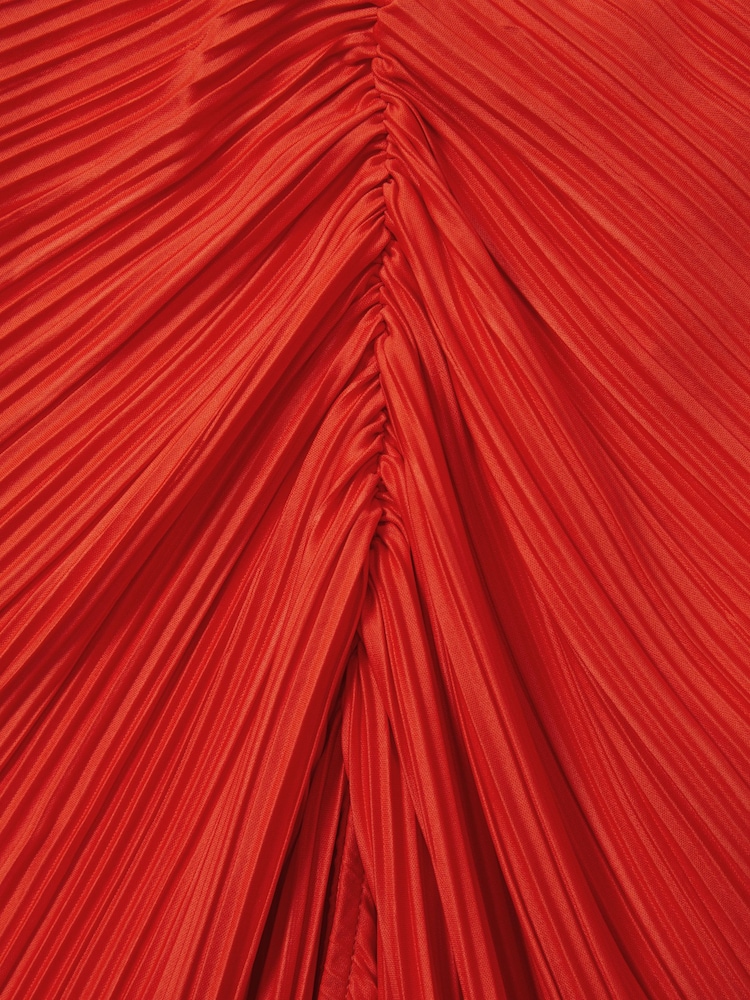 Good American Red Plisse Beach Cover-Up Sarong - Image 5 of 5