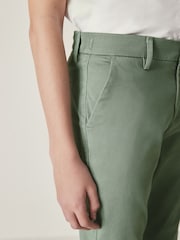 Verde mineral - Pantaloni chino stretch (3-17ani) - Image 4 of 6