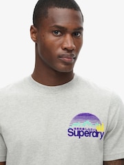 Superdry Stone Beige Marl Great Outdoors Graphic T-Shirt - Image 3 of 5