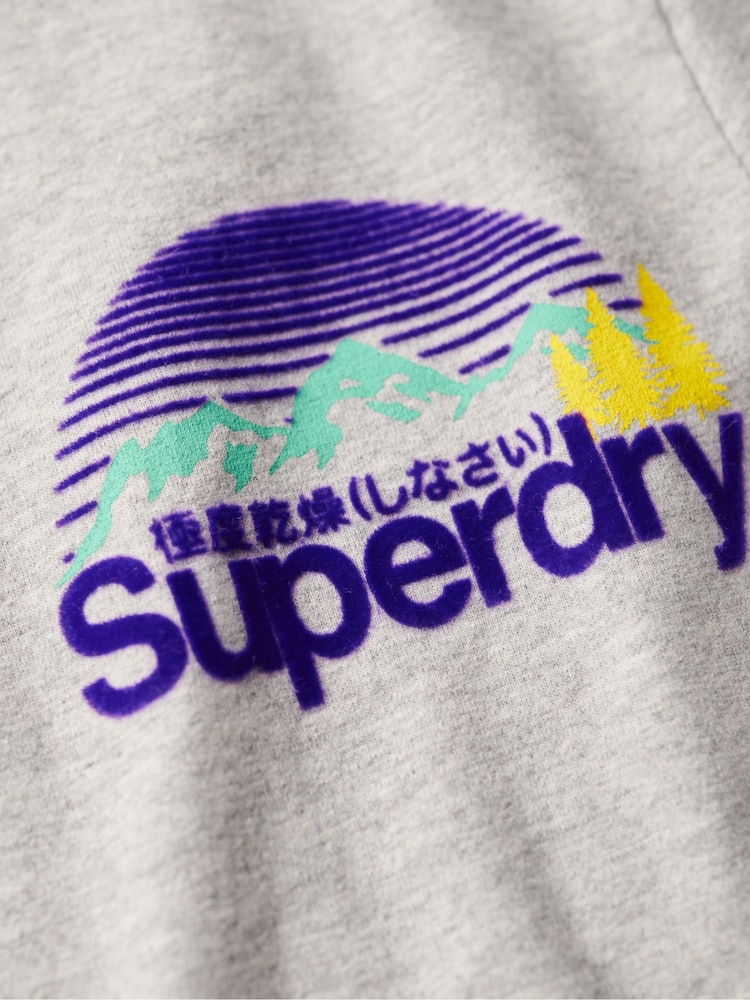 Stone Beige Marl - Superdry Great Outdoors Grafik-T-Shirt - Bild 5 von 5 Stone Beige Marl - Superdry Great Outdoors Grafik-T-Shirt - Bild 5 von 5