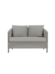 Laura Ashley White Garden Arley Rattan Lounging Sofa Set with Seat Cushions - Image 3 of 6