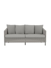 Laura Ashley White Garden Arley Rattan Lounging Sofa Set with Seat Cushions - Image 4 of 6