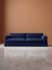Swoon Ink Keswick Easy Velvet 4 Seater Sofa - Image 2 of 7