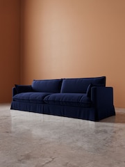 Swoon Ink Keswick Easy Velvet 4 Seater Sofa - Image 5 of 7