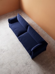 Swoon Ink Keswick Easy Velvet 4 Seater Sofa - Image 6 of 7