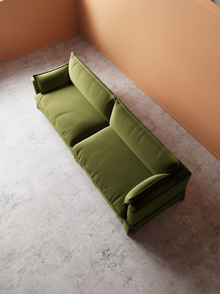 Swoon Fern Keswick Easy Velvet 4 Seater Sofa - Image 7 of 7