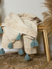 furn. Green Boho Throw - Image 1 of 3
