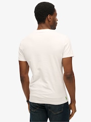 Superdry White Off Essential Logo Embroidery T-Shirt - Image 2 of 6