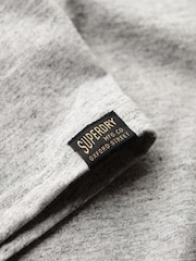Superdry Athletic Grey Marl Machined Goods Workwear T-Shirt - Image 9 of 9