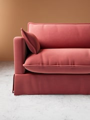 Swoon Brick Keswick Easy Velvet 4 Seater Sofa - Image 4 of 7