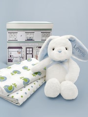 Babyblooms Personalised Bunny With Muslin Wrap Gift Set - Image 3 of 7