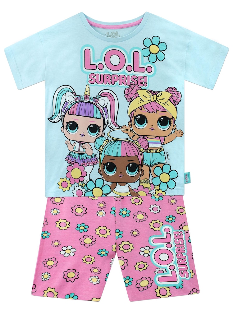 Character Blue/Pink LOL Surprise T-Shirt and Shorts Set - Image 1 of 5 Character Blue/Pink LOL Surprise T-Shirt and Shorts Set - Image 1 of 5