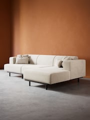 Swoon Ecru Epsom Easy Velvet Right Hand Corner Sofa - Image 5 of 7