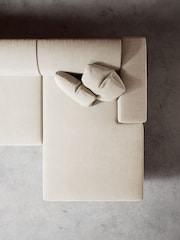 Swoon Ecru Epsom Easy Velvet Right Hand Corner Sofa - Image 6 of 7