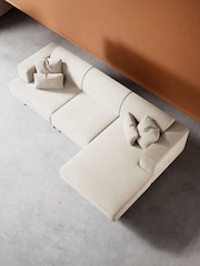Swoon Ecru Epsom Easy Velvet Right Hand Corner Sofa - Image 7 of 7