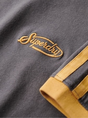 Superdry Graphite Black 100% Cotton Essential Logo Retro T-Shirt - Image 5 of 5