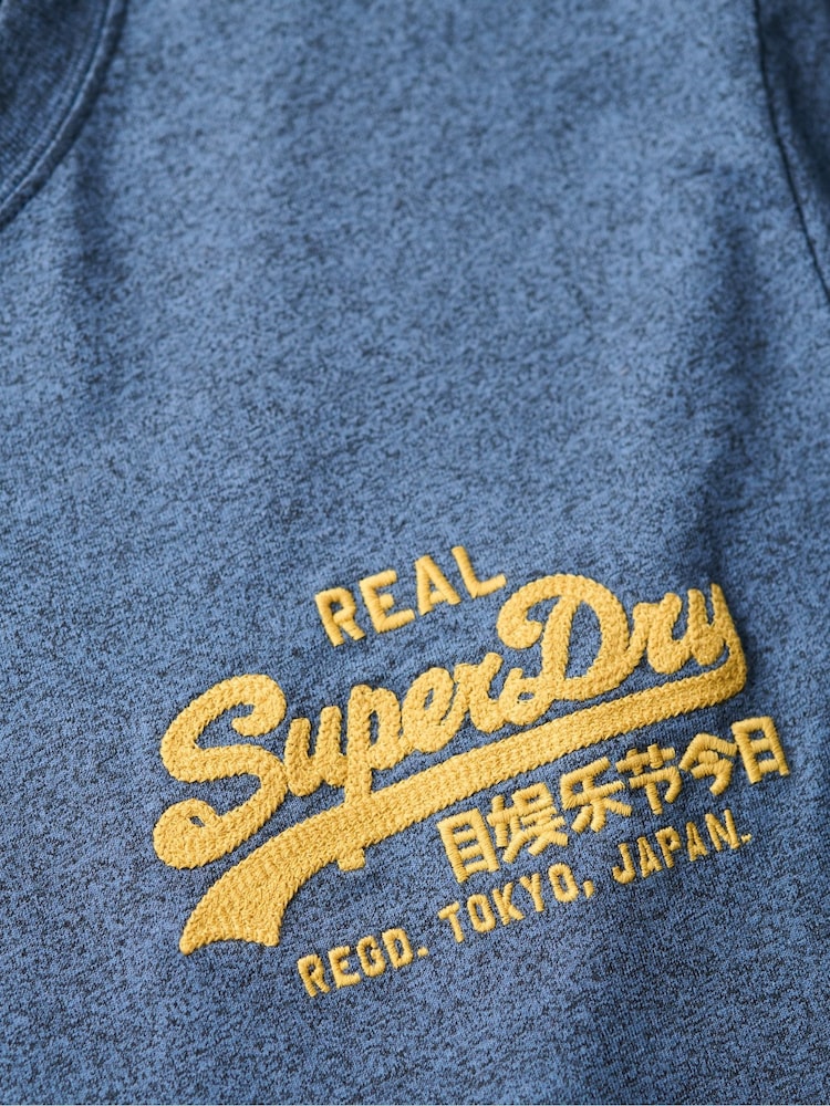 Superdry Navy Marl Classic VL Graphic T-Shirt - Image 5 of 5