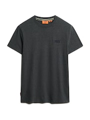 Superdry Olive Navy Vintage Embroidered 100% Cotton T-Shirt - Image 4 of 5