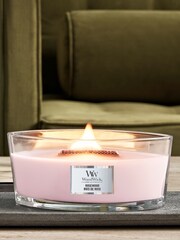 Woodwick Pink Ellipse Scented Candle with Crackle Wick Rosewood - Image 1 of 3