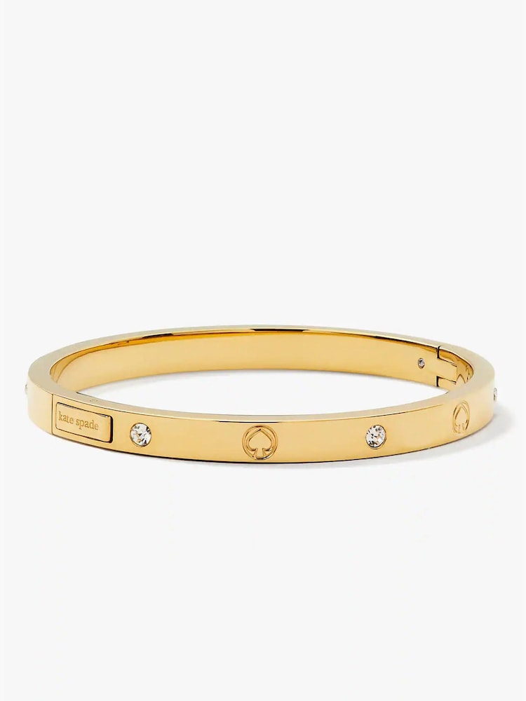 Kate Spade New York Infinite Spade Crystal Engraved Bangle - Image 2 of 3