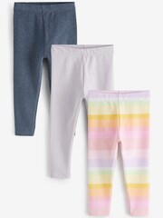 Vijolična z mavrico - Jersejeve nogavice 3 paket (3mths-7yrs) - Slika 1 iz 4