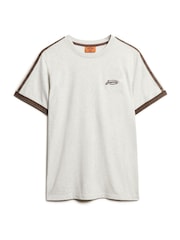 Superdry Lightning Grey 100% Cotton Essential Logo Retro T-Shirt - Image 4 of 6