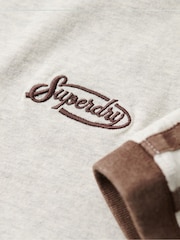 Superdry Lightning Grey 100% Cotton Essential Logo Retro T-Shirt - Image 5 of 6