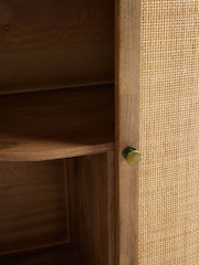 Clarke and Clarke Cane and Mango Wood Aspley Highboard - Image 3 of 7