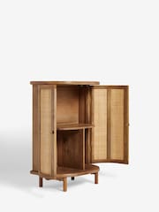 Clarke and Clarke Cane and Mango Wood Aspley Highboard - Image 5 of 7