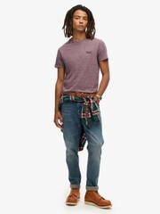Superdry Port Grey Vintage Embroidered 100% Cotton T-Shirt - Image 2 of 5