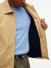 Tommy Jeans Brown Peached Twill Harrington Jacket - Image 5 of 6