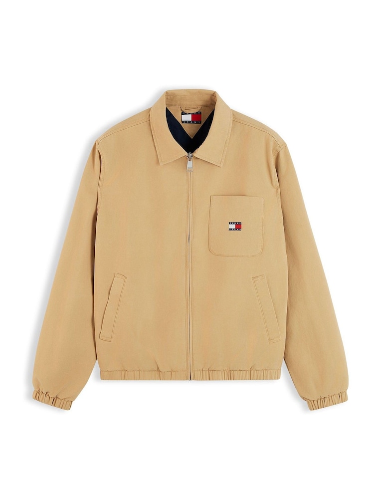 Tommy Jeans Brown Peached Twill Harrington Jacket - Image 6 of 6 Tommy Jeans Brown Peached Twill Harrington Jacket - Image 6 of 6