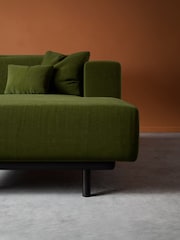 Swoon Fern Epsom Easy Velvet Right Hand Corner Sofa - Image 4 of 7