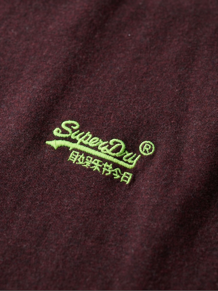 Superdry Port Marl Vintage Embroidered 100% Cotton T-Shirt - Image 5 of 5